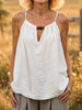 Women's Solid Halter Neck Sleeveless Cotton Cami Top