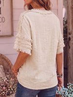 Vintage Art Comfortable Summer Fabrics Cotton Linen Shirt