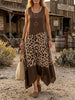 Wild West Leopard Color-Block Midi Dress