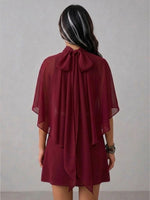 Stylish Casual Three-piece Set: Chiffon Top, Bandeau, And Mini Skort.