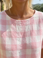 Women's Pink Gingham Coordinated Set