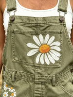 Womens Summer Daisy Adjustable Vest Denim Overalls