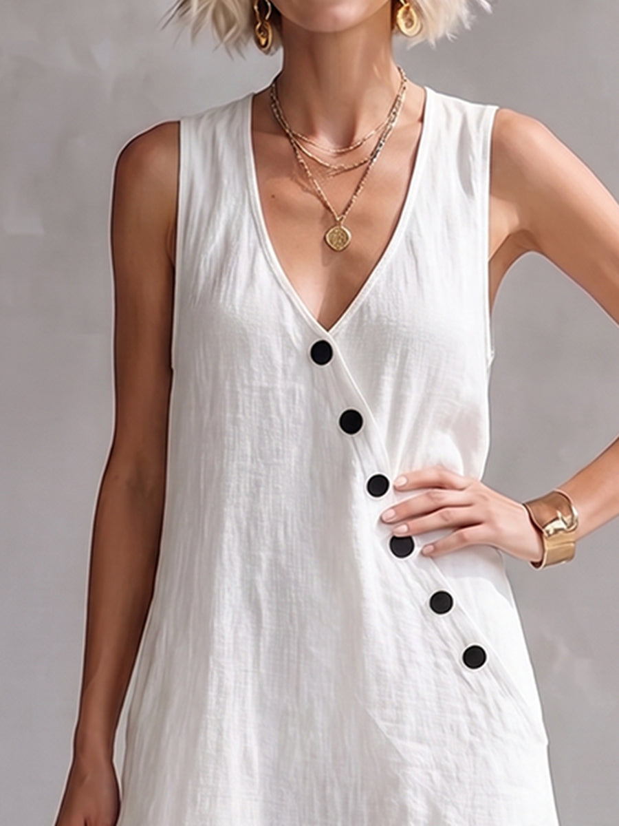 Minimalist And Cozy Button-up Dress