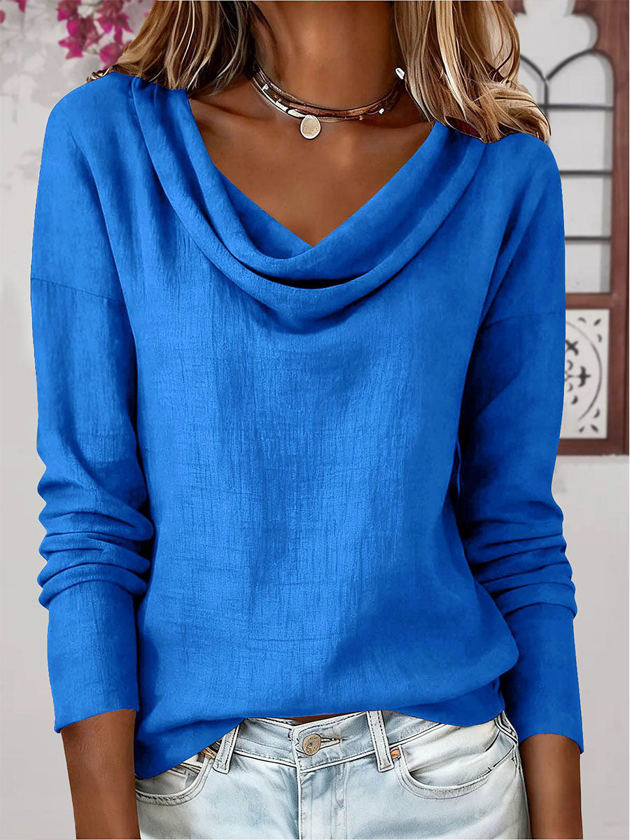 Women's Retro Swing Neck Casual Top